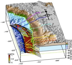 Au Nord Chili, les structures andines contrôlent l'étendue d'un futur tremblement de Terre