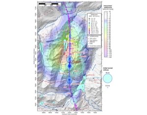 Transient Surface Deformations Caused by the Gotthard Base Tunnel