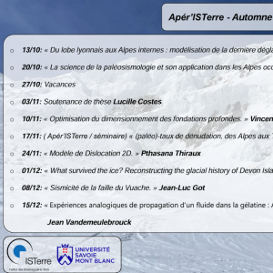 Apér'ISTerre : un rendez-vous scientifique convivial à Chambéry